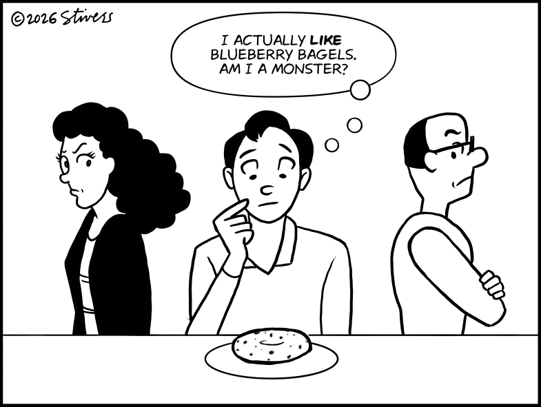 I actually like blueberry bagels